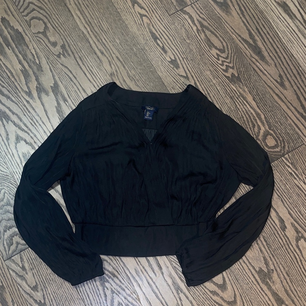 RACHEL Rachel Roy Elegant Black Blouse